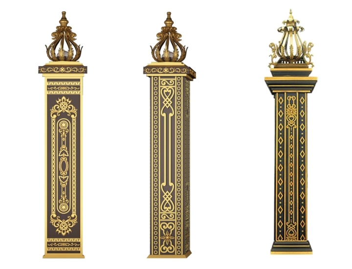 TRỤ VÀ ỐP TRỤ NHÔM ĐÚC