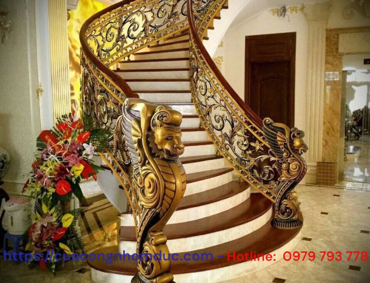 Trụ lan can nhôm đúc