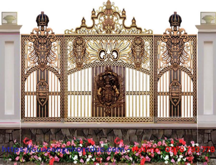 Cổng nhôm đúc BG-048