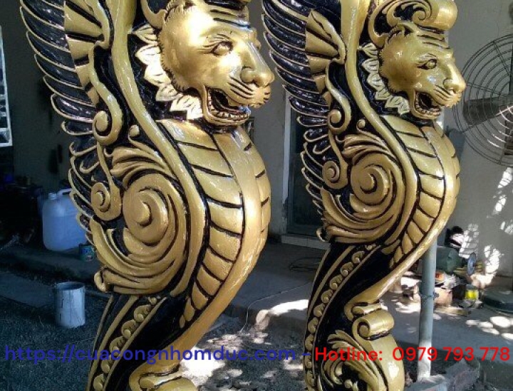 Ốp trụ cổng hợp kim nhôm đúc