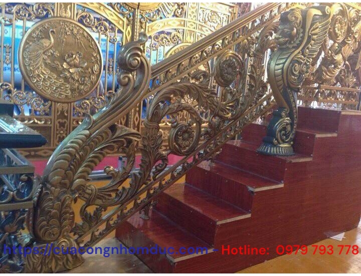 Cầu thang nhôm đúc BS-003