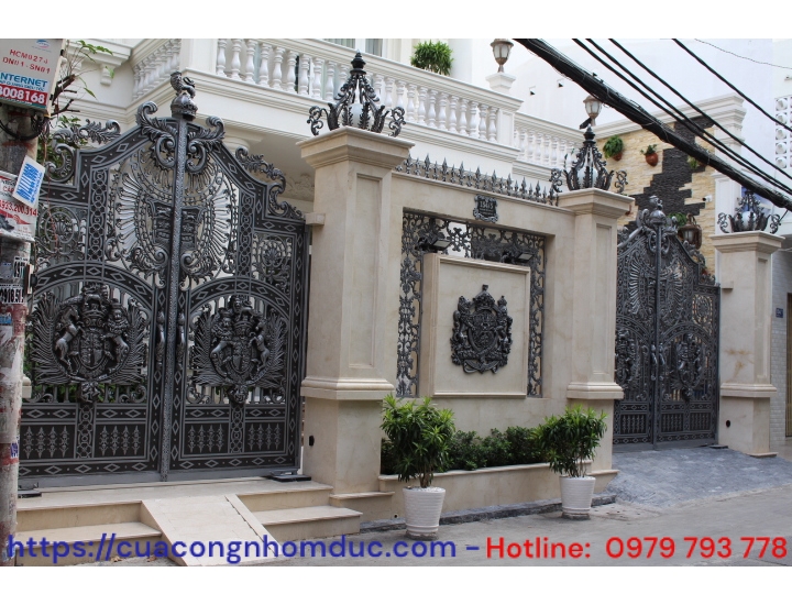 Cổng nhôm đúc BG-013